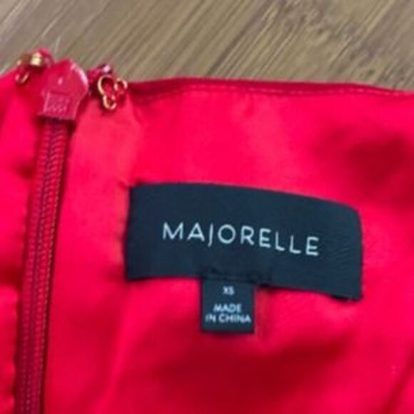 Majorelle Women's Red Mini Ruched Dress XS - Picture 3 of 7